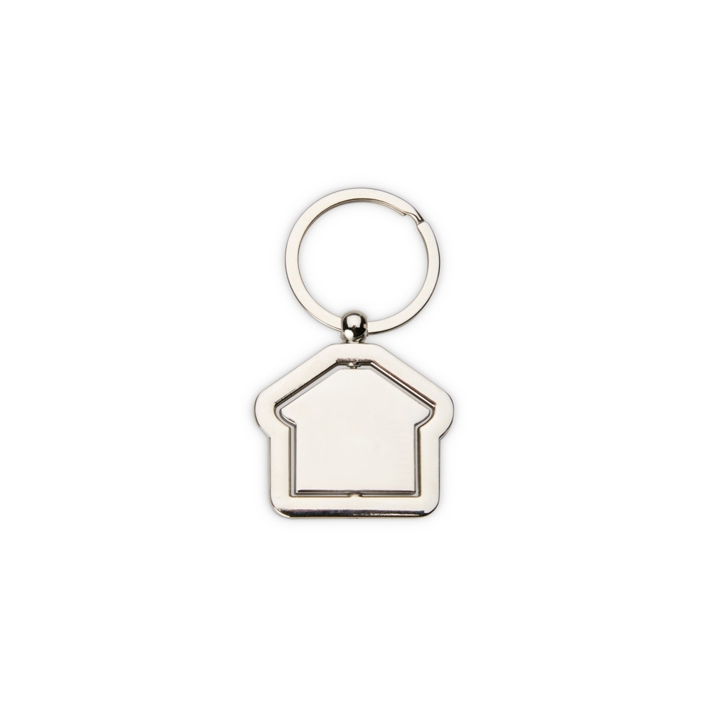 chaveiro casa metlico, chaveiro giratrio personalizado, chaveiro formato casa, presente criativo, chaveiro a laser, chaveiro resistente, lembrancinha de casa, chaveiro decorativo ,