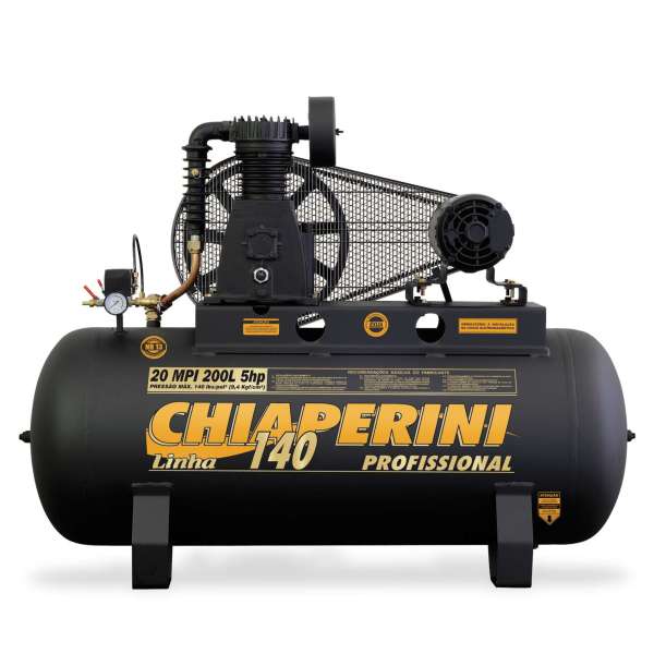 visualizar COMPRESSOR AR 5,0HP 20/200L 140LB TRIFÁSICO CHIAPERINI ventilador em Belo Horizonte, cloro em BH, venda de cloro,,