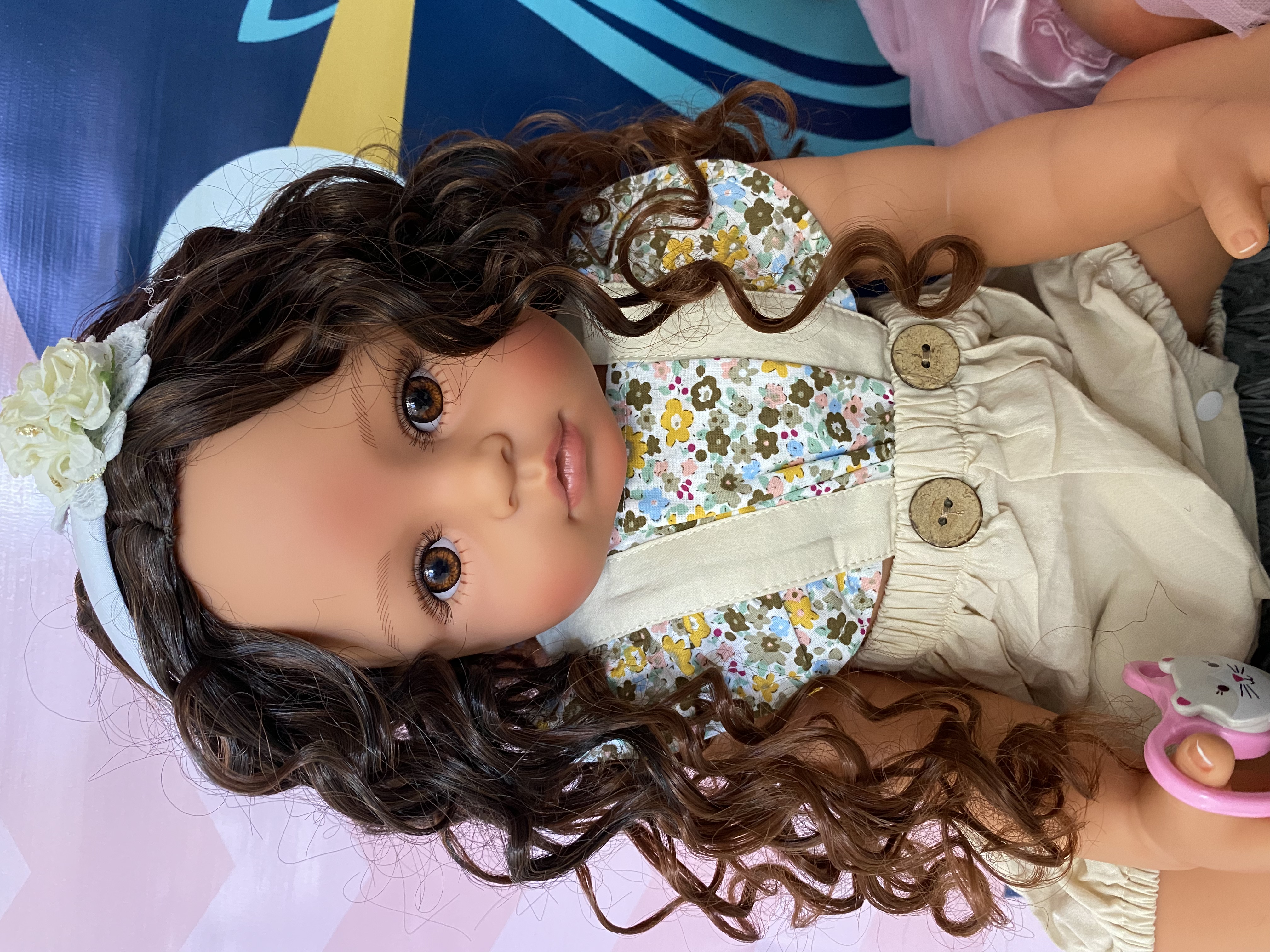 Bebê Reborn Negra , Cabelo Fio a Fio , Muito Realista