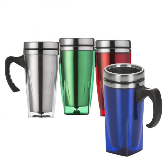 Caneca em acrlico, Caneca Inox, Caneca Inox personalizada em belo horizonte, caneca colorida, canecas em bh, caneca com ala ,