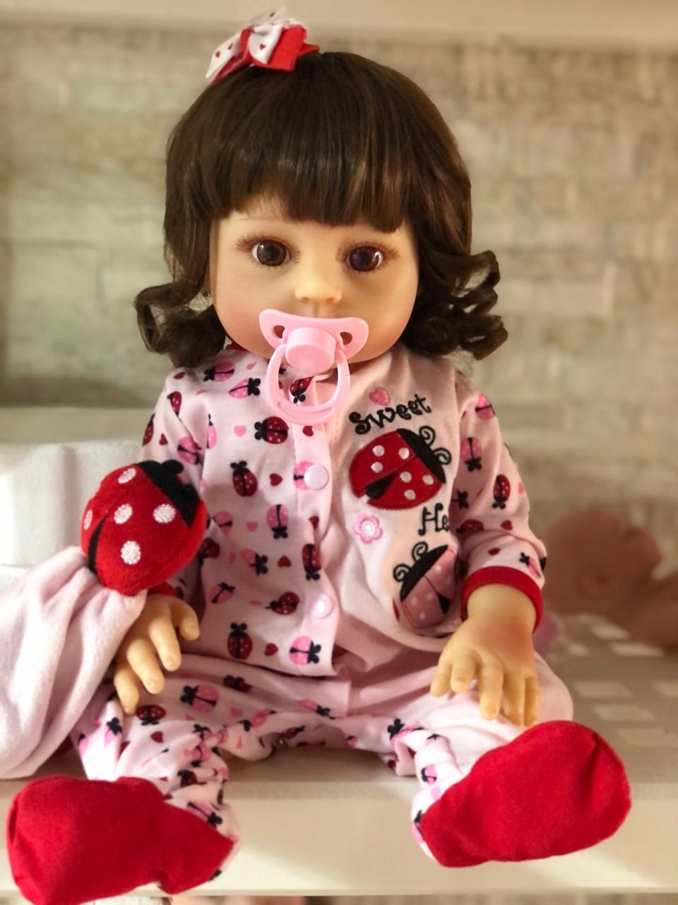 Bebê Reborn Barato Pronta Entrega Menina Corpo Silicone