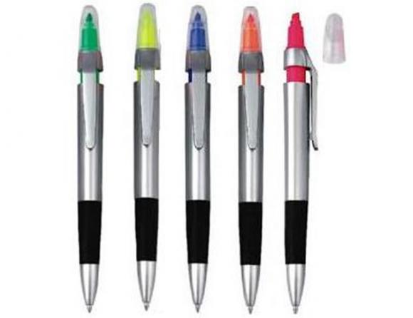 Caneta, caneta BH, caneta 2 em 1, brindes em bh, caneta plastica, brinde bh, caneta marca texto, marca texto, caneta plastica esferográfica ,